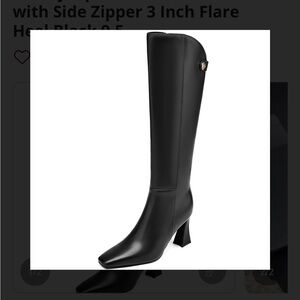 Chic Black Heeled Boots for Women